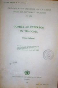 Comité de expertos en Tracoma : 3º informe