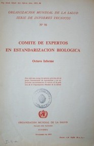 Comité de expertos en estandarización biológica 8ª informe