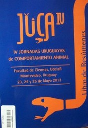 Jornadas uruguayas de comportamiento animal (4ª)