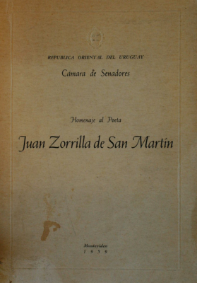Homenaje al poeta Juan Zorrilla de San Martín