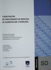 Capacitación de funcionarios de Servicios de Alimentación y Nutrición