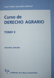 Curso de derecho agrario