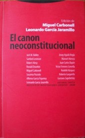 El canon neoconstitucional