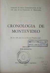 Cronología de Montevideo : en los 250 años de su proceso fundacional