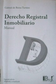 Derecho registral inmobiliario : manual