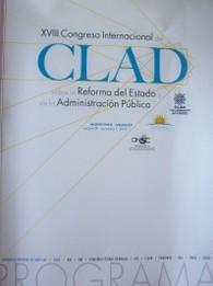 Congreso Internacional del CLAD sobre la Reforma del Estado y de la Administración Pública, 18