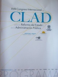 Congreso Internacional del CLAD sobre la Reforma del Estado y de la Administración Pública, 18