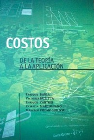 Costos : de la teoría a la aplicación