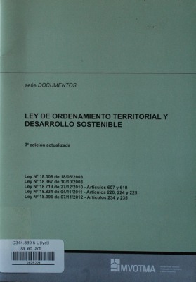 Ley de Ordenamiento Territorial y Desarrollo Sostenible