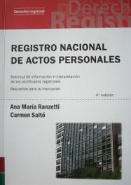 Registro Nacional de Actos Personales