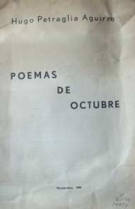 Poemas de octubre