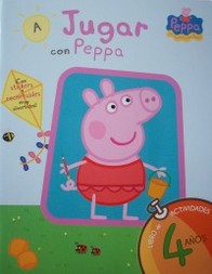 A jugar con Peppa : libro de actividades para 4 años