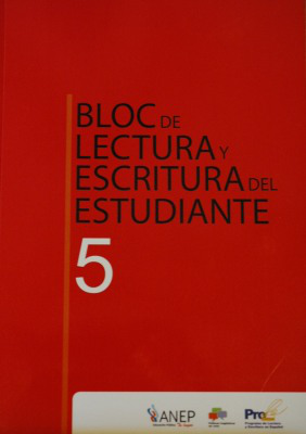 Bloc de lectura y escritura del estudiante 5