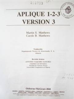 Aplique 1-2-3 Versión 3