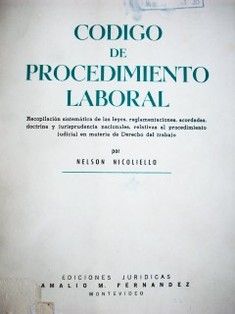 Código de procedimiento laboral