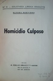 Homicidio culposo