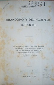 Abandono y delincuencia infantil