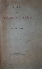 Manual de procedimiento criminal