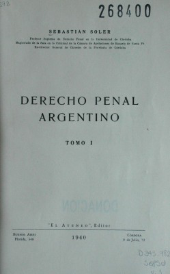 Derecho Penal argentino