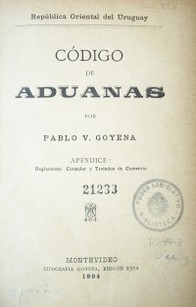 Código de Aduanas