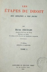 Les étapes du droit : des origines a nous jours