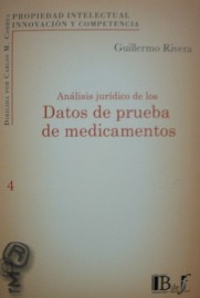 Análisis jurídico de los datos de prueba de medicamentos