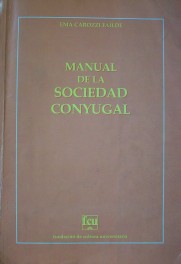 Manual de la sociedad conyugal