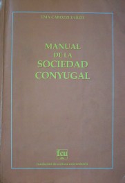 Manual de la sociedad conyugal