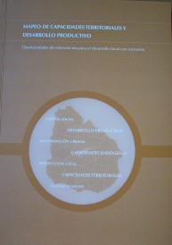 Mapeo de capacidades territoriales y desarrollo productivo : oportunidades de intervención para el desarrollo local con inclusión