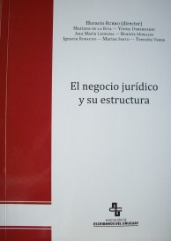 El negocio jurídico y su estructura