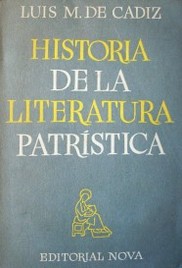 Historia de la literatura patrística
