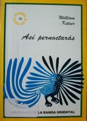 Así pernoctarás : poemas