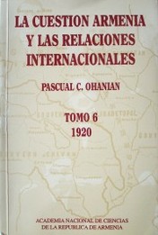 La cuestión armenia y las relaciones internacionales