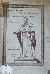 Exaltación de la serenidad : ensayo sobre la Psicología