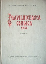 Pravilniceasca Condica 1780