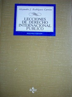 Lecciones de derecho internacional público