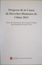 Progreso de la causa de derechos humanos de China 2013