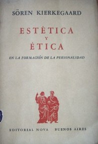 Estética y ética : en la formación de la personalidad