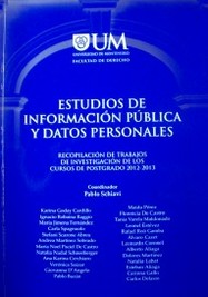 Estudios de información pública y datos personales
