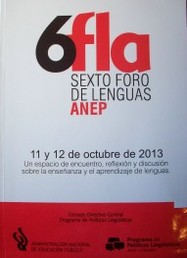 Foro de Lenguas ANEP (6º)