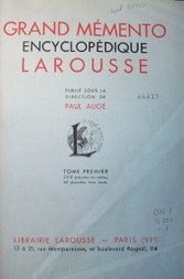 Grand Mémento encyclopédique Larousse