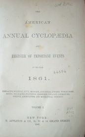 The american annual cyclopaedia and register of important events of the year
