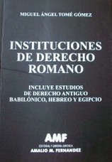Instituciones de Derecho Romano