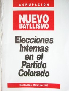 Elecciones internas en el Partido Colorado