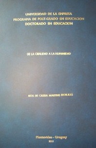 De la oralidad a la humanidad : la temática de la humanización de la enseñanza odontológica en la Universidad Federal Fluminense