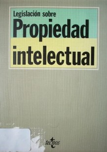 Legislación sobre propiedad intelectual