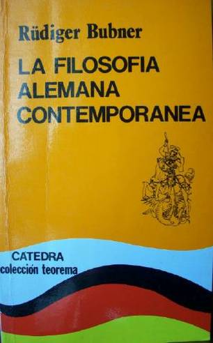 La filosofía alemana contemporánea