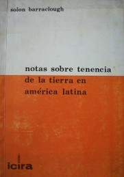 Notas sobre tenencia de la tierra en América Latina