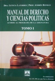 Manual de Derecho y Ciencias Políticas : acorde al programa de la asignatura