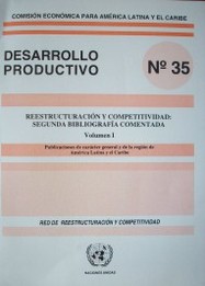 Reestructuración y competitividad : segunda bibliografía comentada